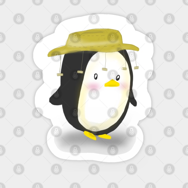 Aussie penguin Sticker by Charlotsart